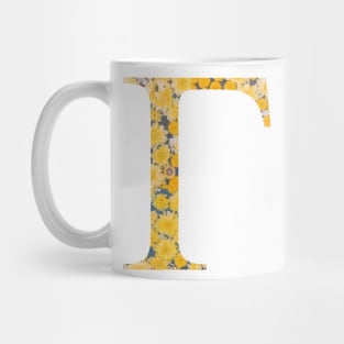 Gamma Sunflower Sorority Sticker Mug